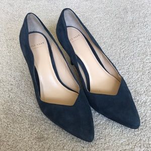 Cole Haan Blue Suede Pumps Size 5
